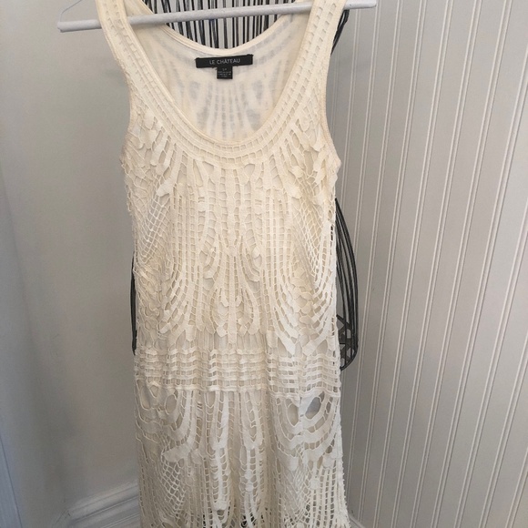 Lace Lined Off White Small Classic Coastal Midi - Picture 1 of 4